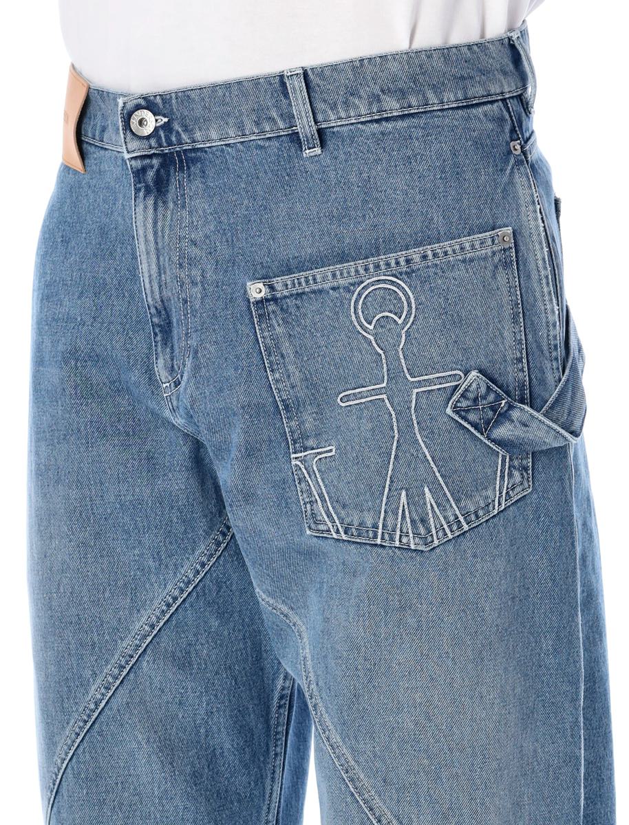 JW Anderson Cotton Twisted Workwear Denim Pants