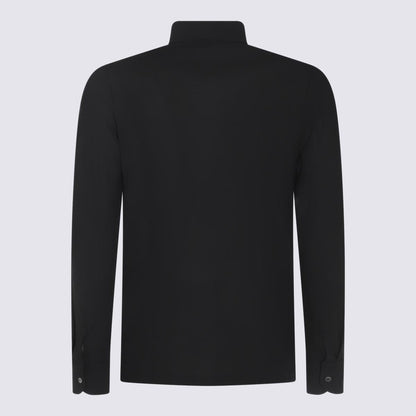 Zanone Black Cotton Top