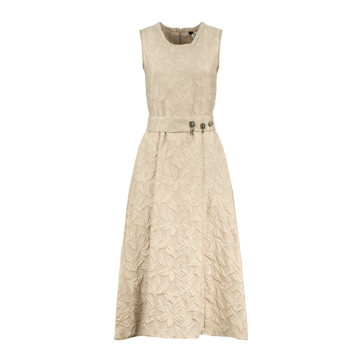 Max Mara Jacquard Dress With Belt