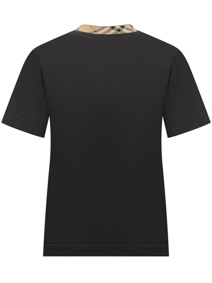 Burberry Check Motif T-Shirt