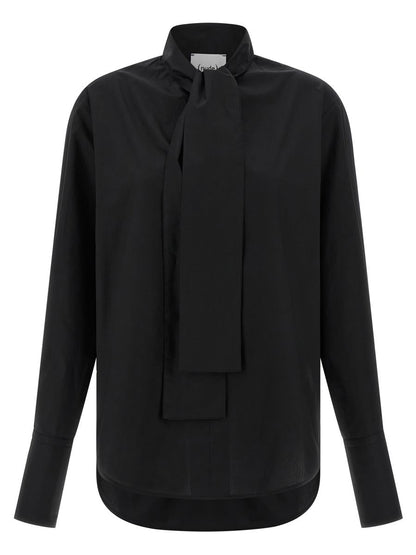 Nude Lavallière Collar Shirt