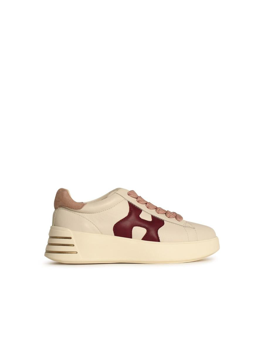 Hogan 'Rebel H564' Ivory Leather Sneakers