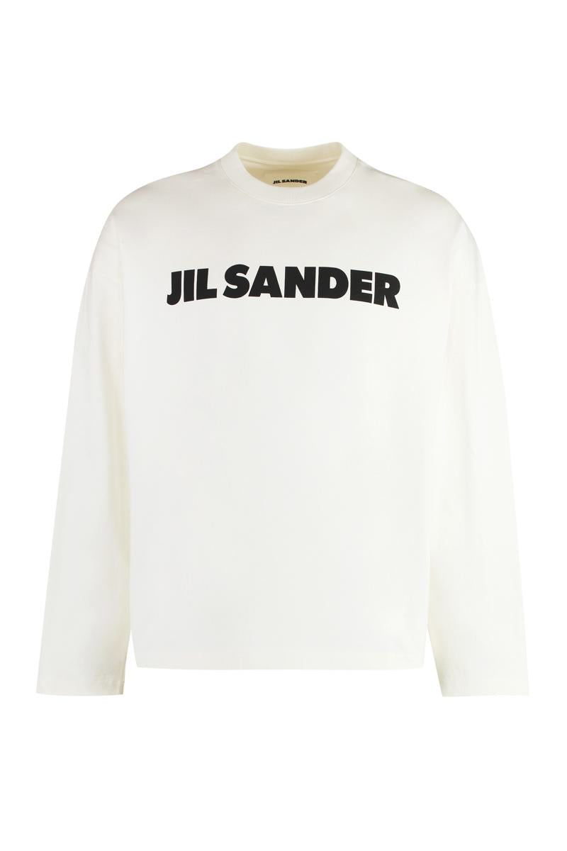Jil Sander Long Sleeve Cotton T-Shirt