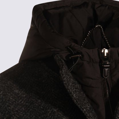 Canali Grey Wool Blend Casual Jacket