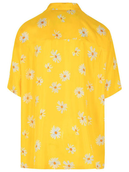 Moschino Yellow Silk Shirt