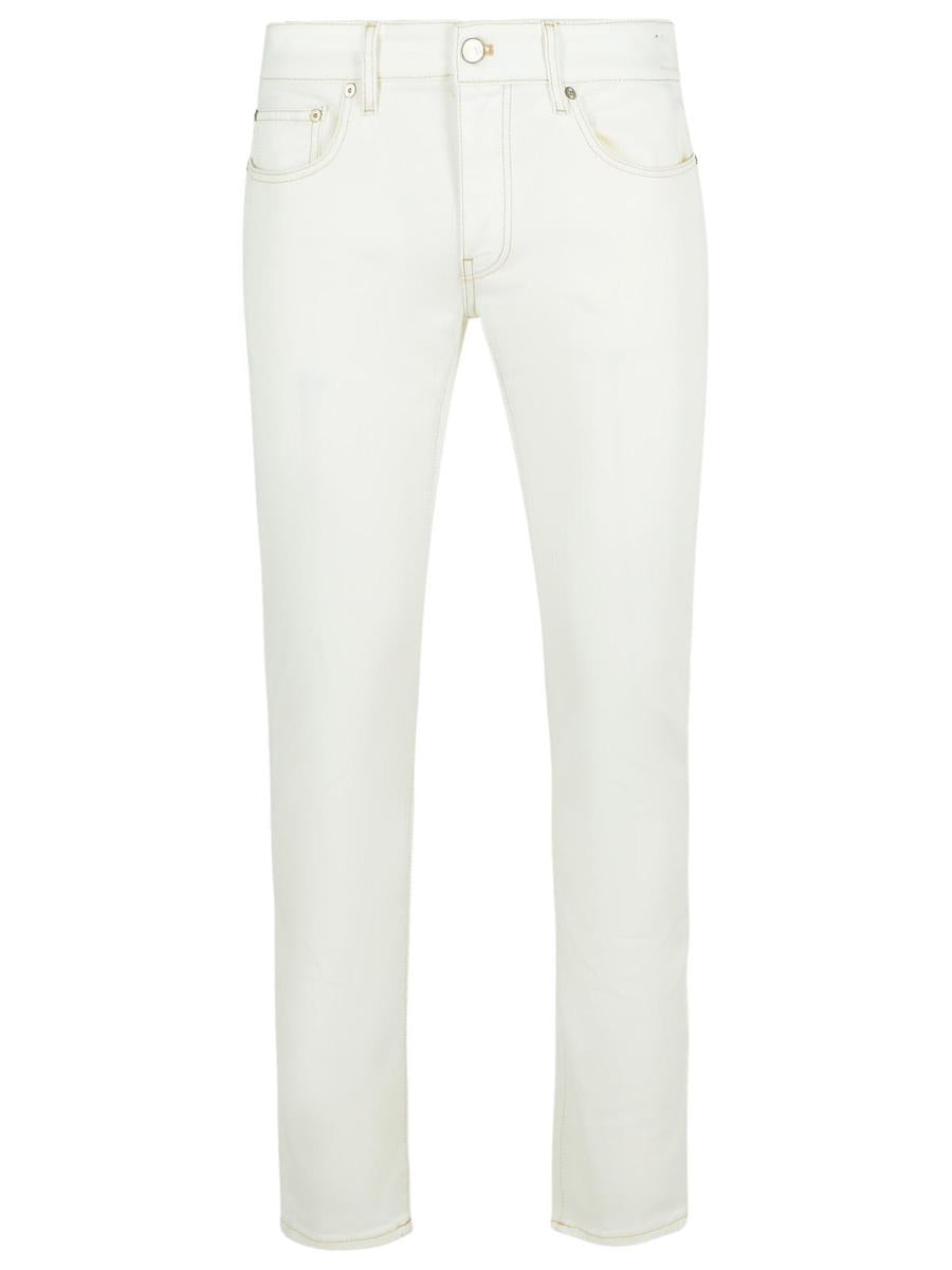 Pt05 'Swing' White Cotton Jeans