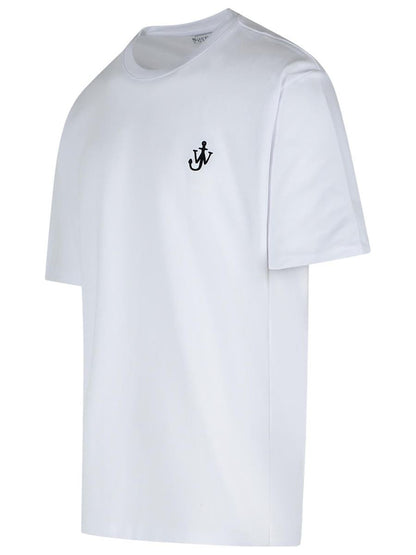 JW Anderson 'Anchor' White Cotton T-Shirt