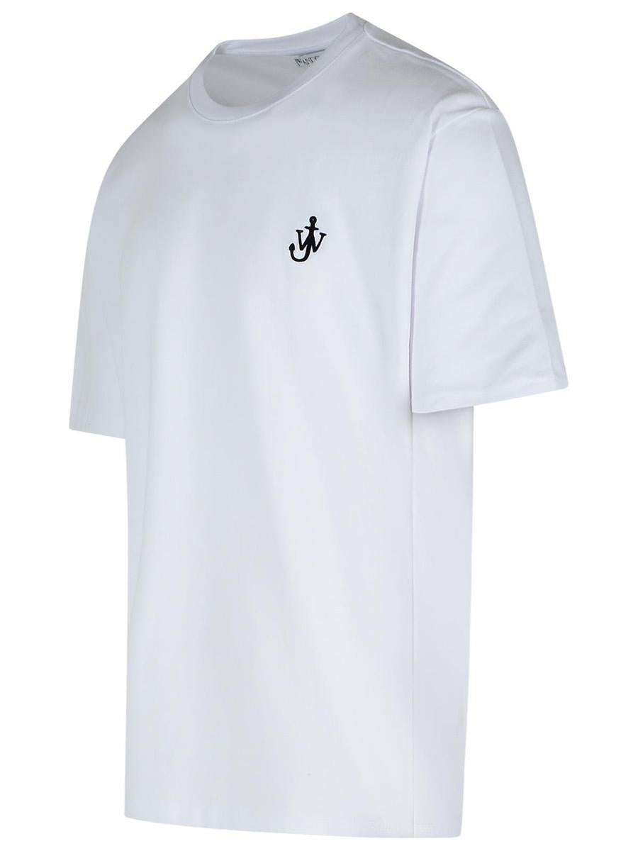 JW Anderson 'Anchor' White Cotton T-Shirt