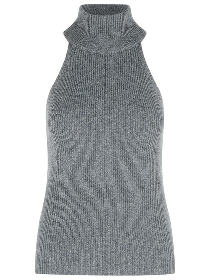Lisa Yang 'Freya' Graphite Cashmere Top