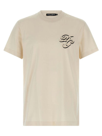 Dolce & Gabbana Double Embroidery T-Shirt