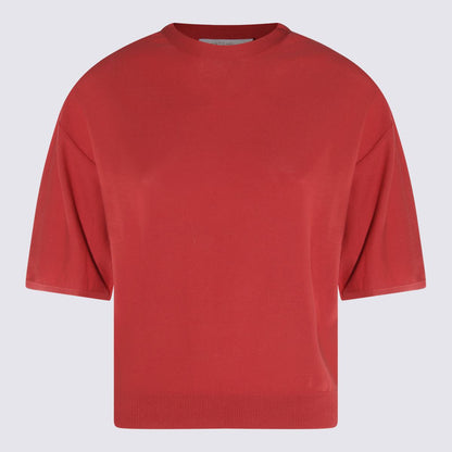 Antonelli Red Linen T-Shirt
