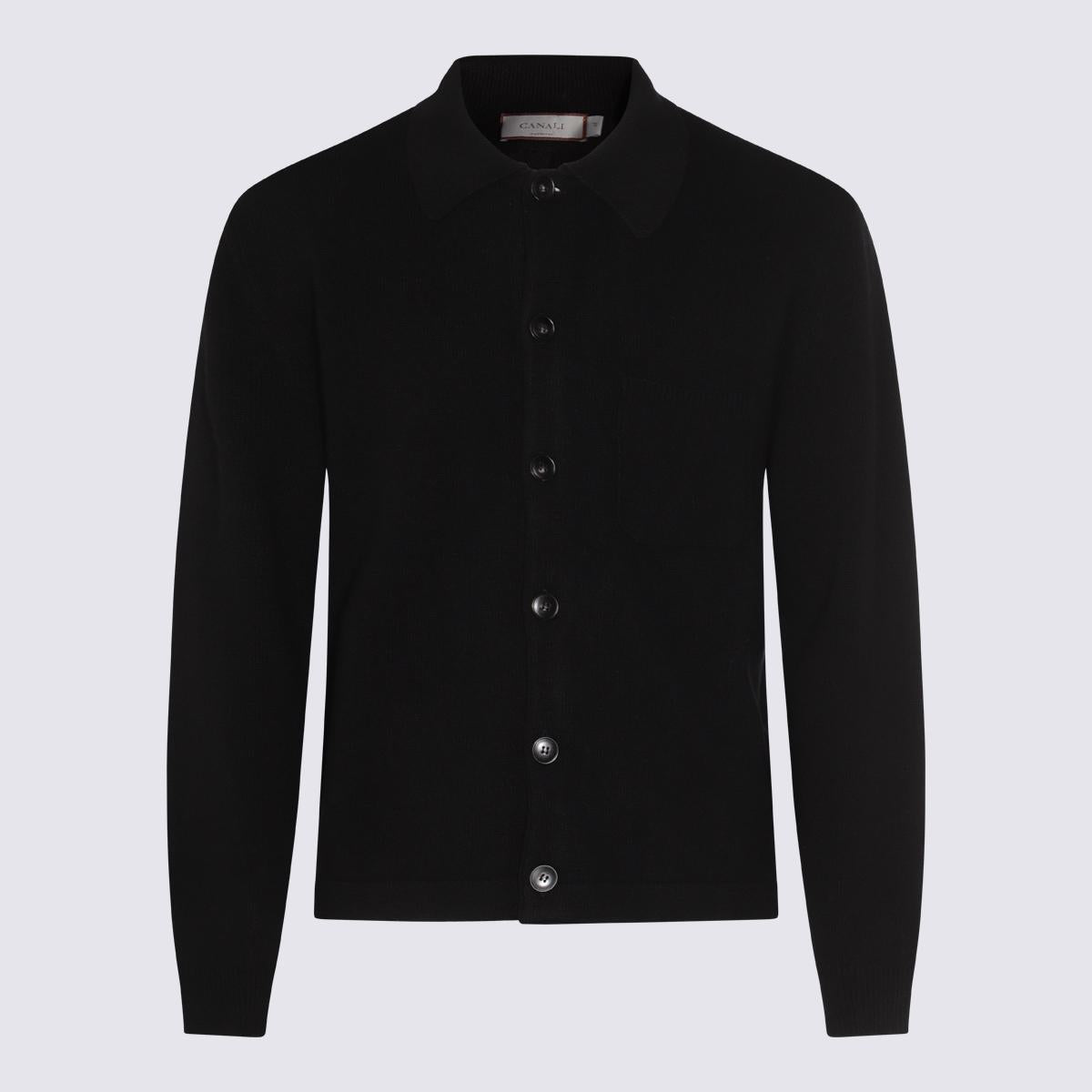 Canali Black Wool Knitwear