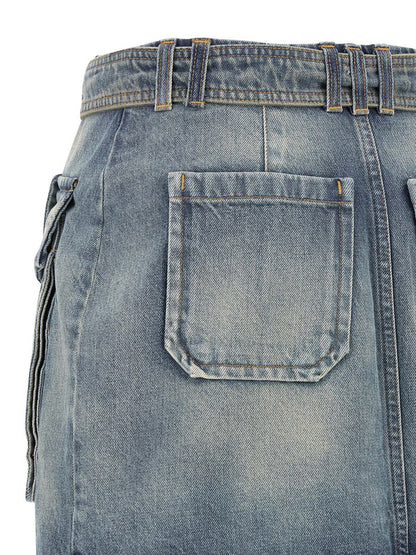 Balmain Cargo Pocket Skirt