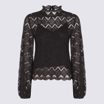 Twinset Black Cotton Top