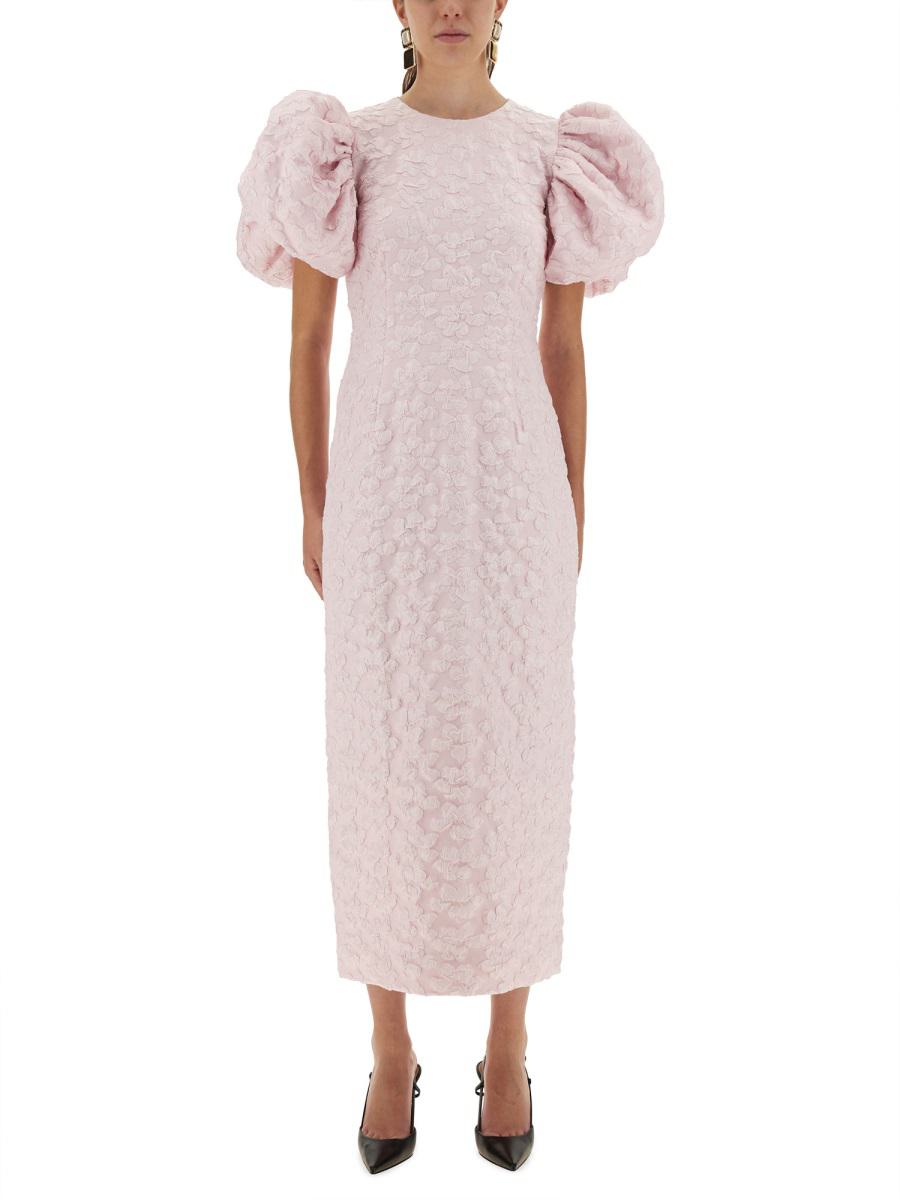Rotate Birger Christensen Jacquard Midi Dress