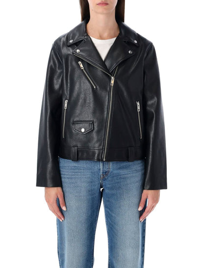 Levi'S Kendal Black Eco-Leather Moto Jacket