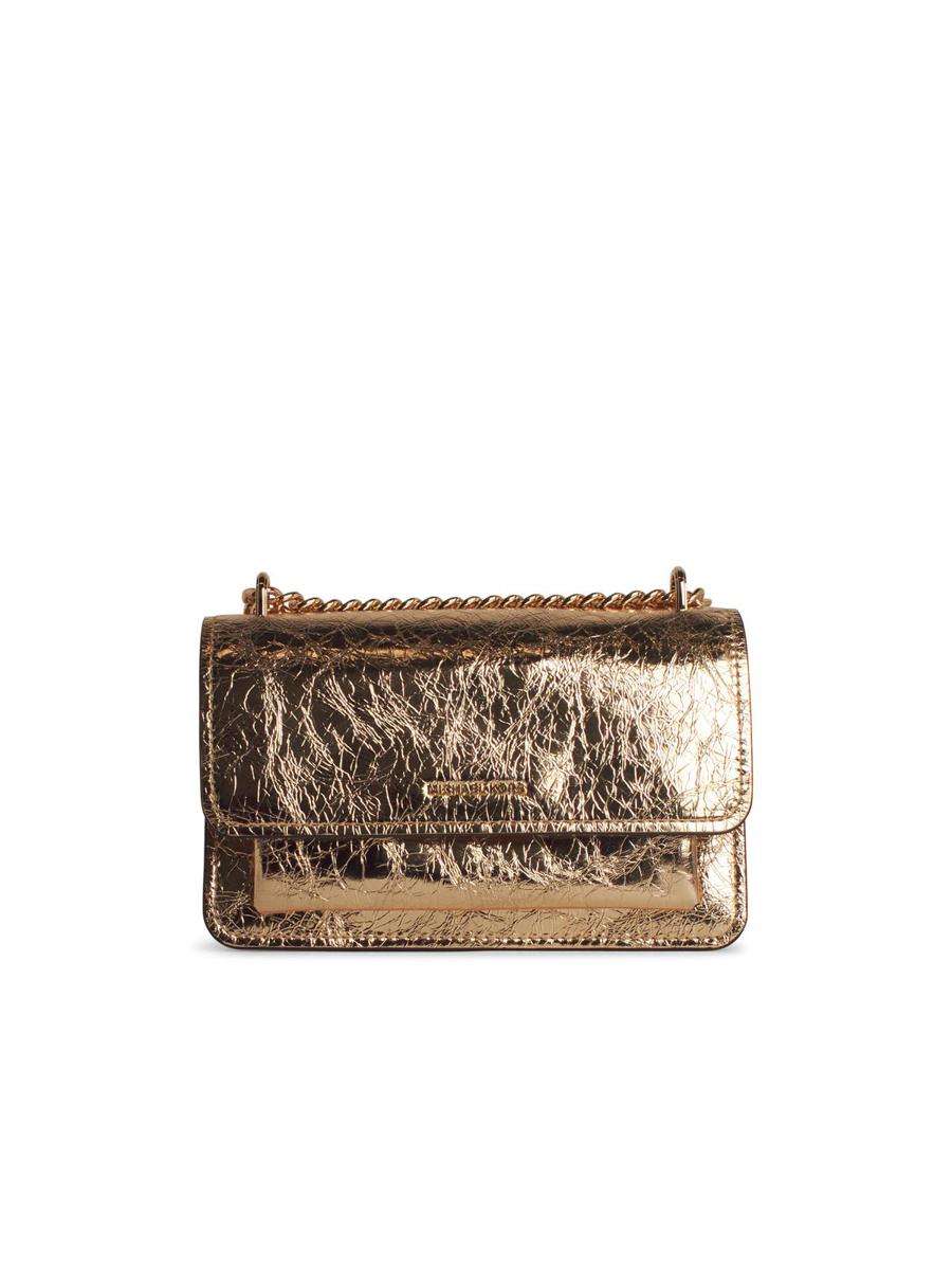 Michael Kors 'Claire' Gold Leather Crossbody Bag