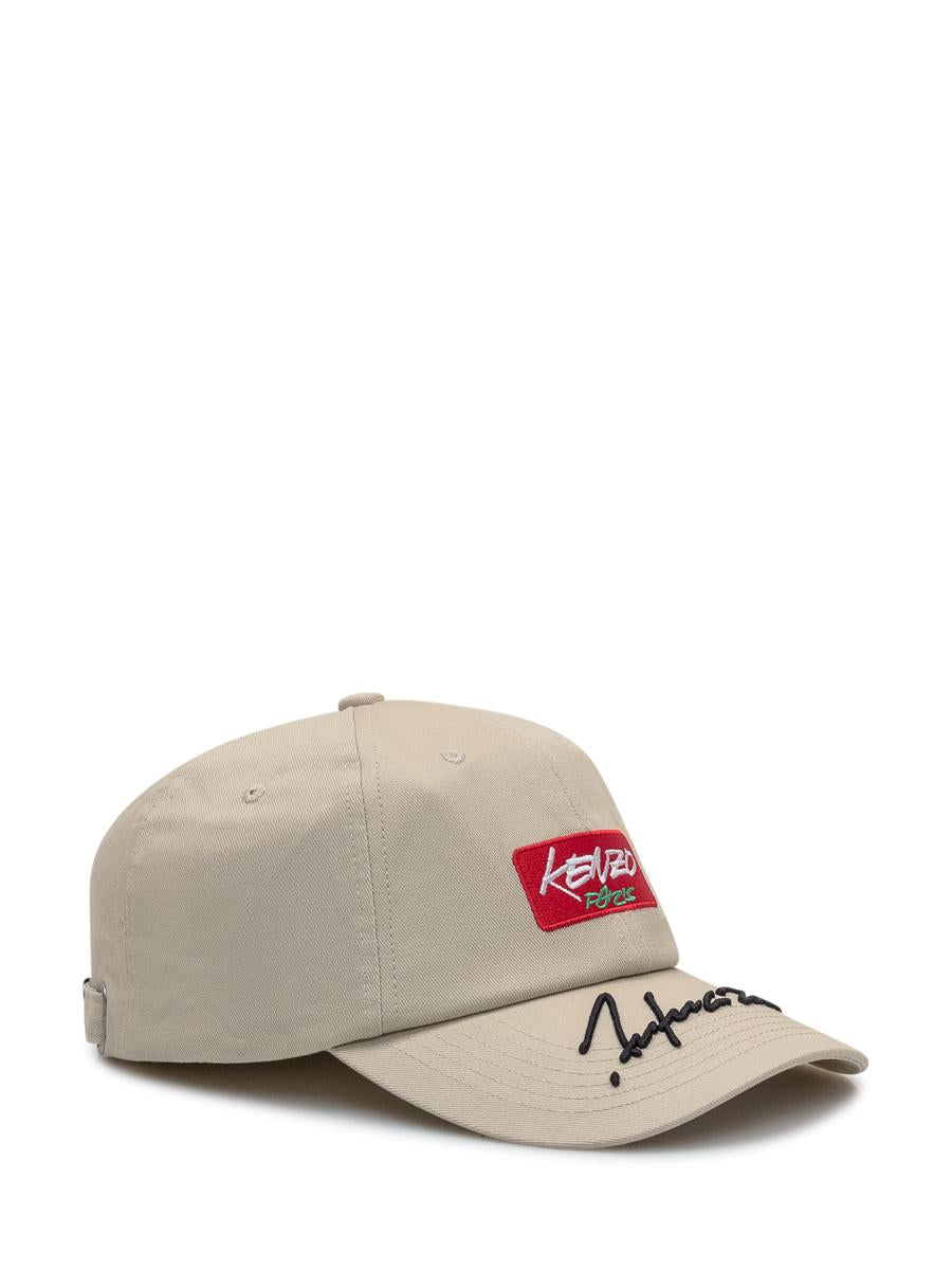 Kenzo Kenzo Beige Cap With Patch