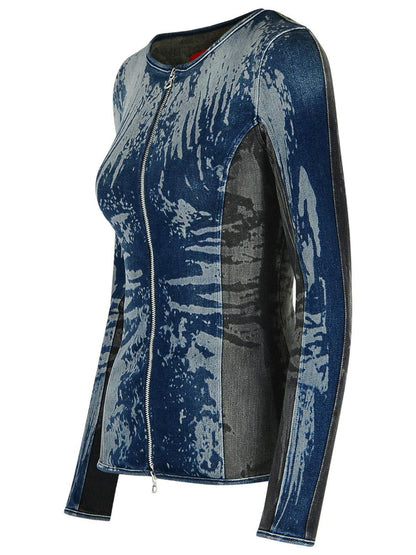 Diesel 'Gary' Blue Cotton Top
