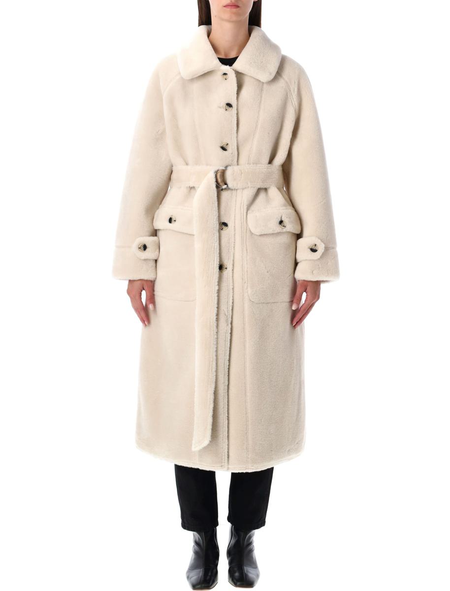 Urbancode Reversible Faux Fur Belted Coat With Suede Interior