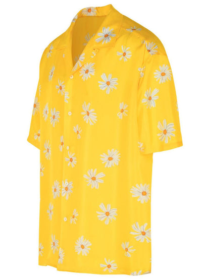 Moschino Yellow Silk Shirt