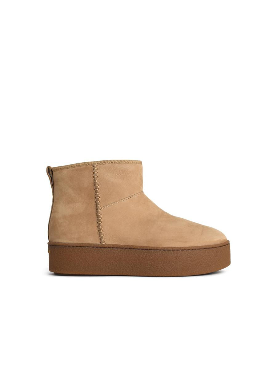 Hogan Beige Suede Ankle Boots