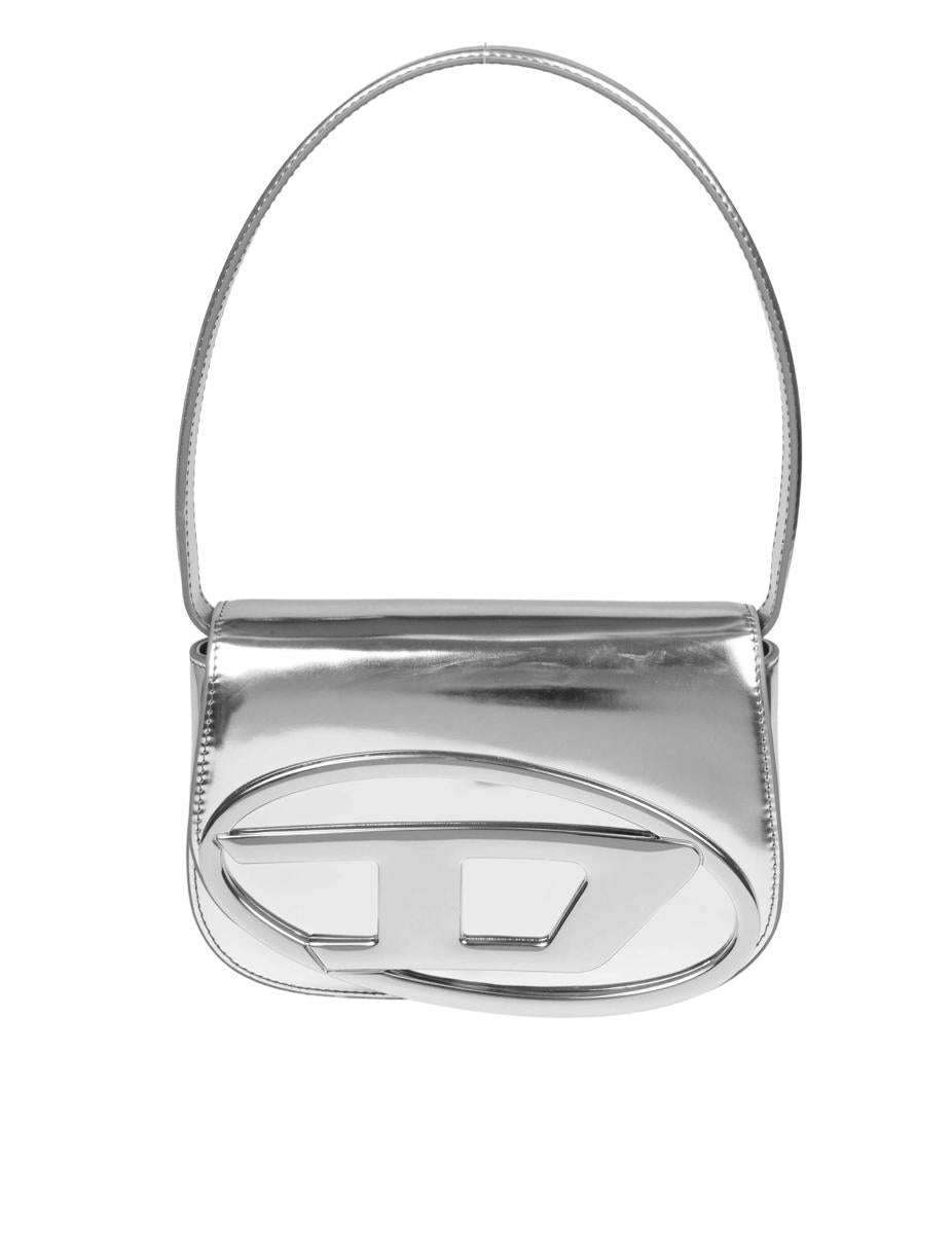 Diesel Structured Bag In Mirrored Leather