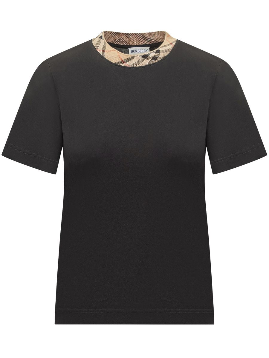 Burberry Check Motif T-Shirt