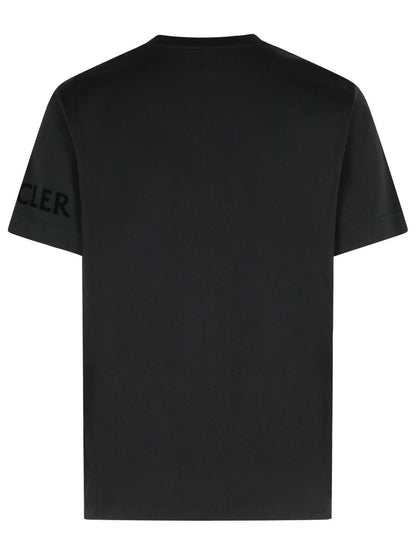 Moncler Black Cotton T-Shirt