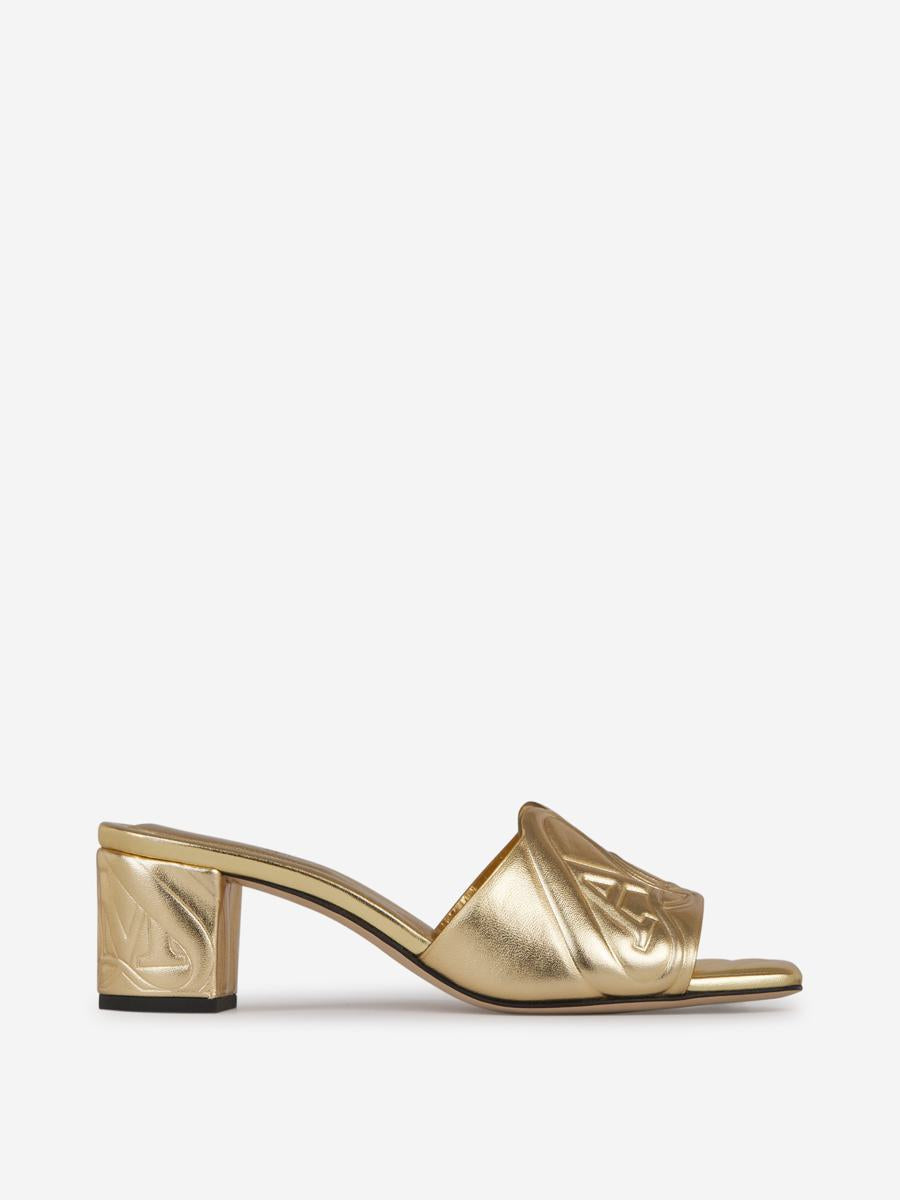 Alexander McQueen Logo Leather Sandals