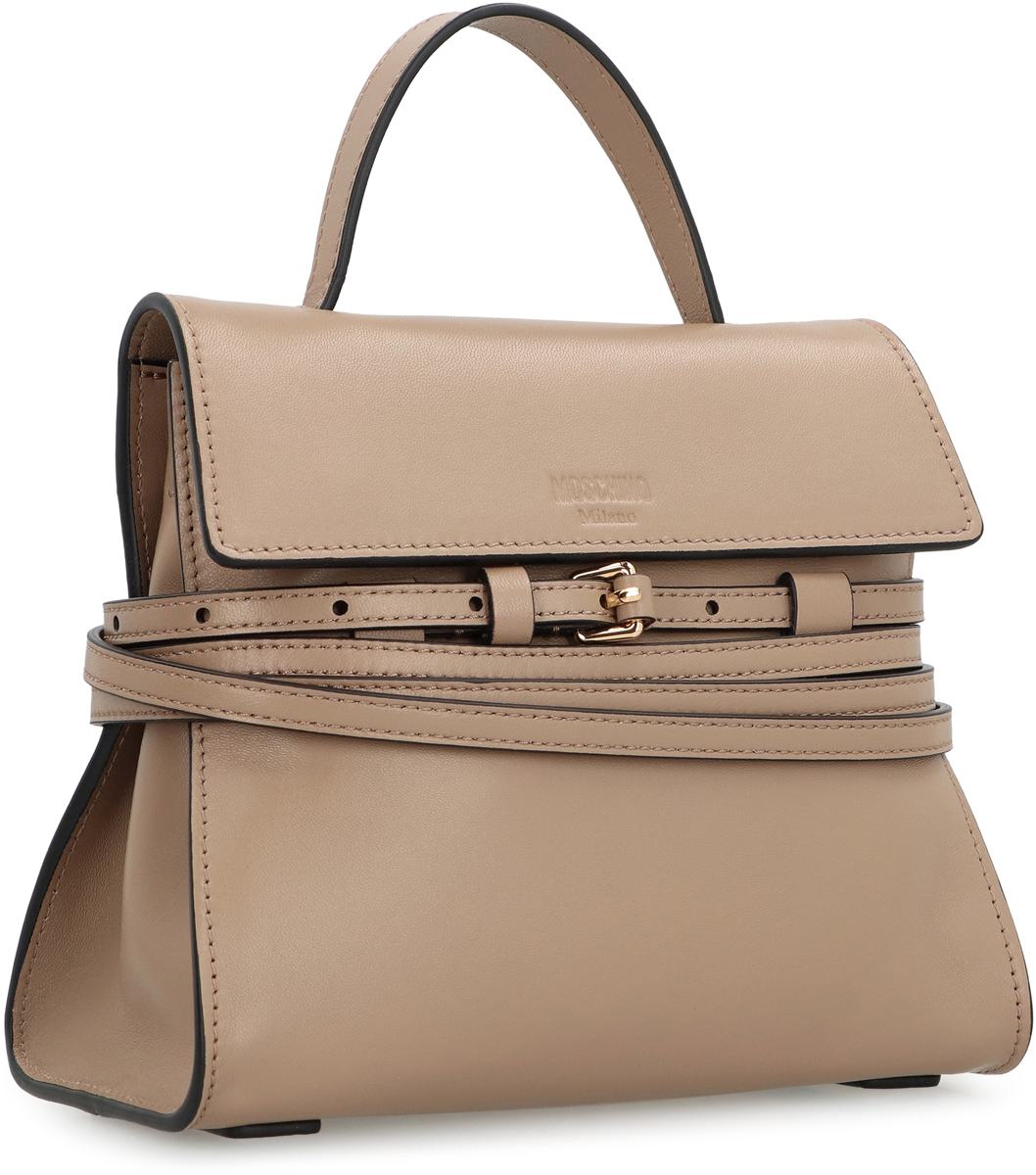 Moschino Moschino Tie Me Small Leather Handbag