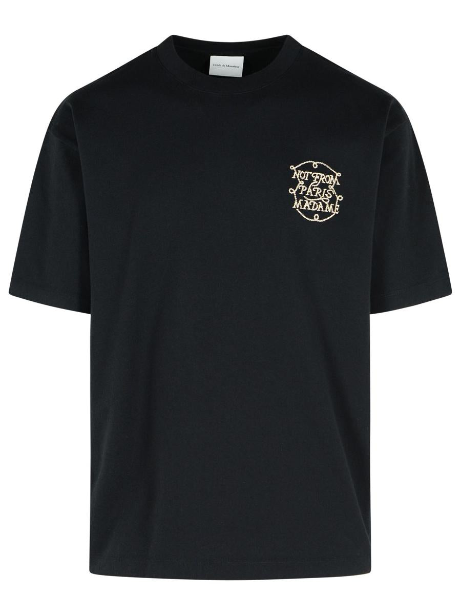 Drôle De Monsieur Black Cotton T-Shirt