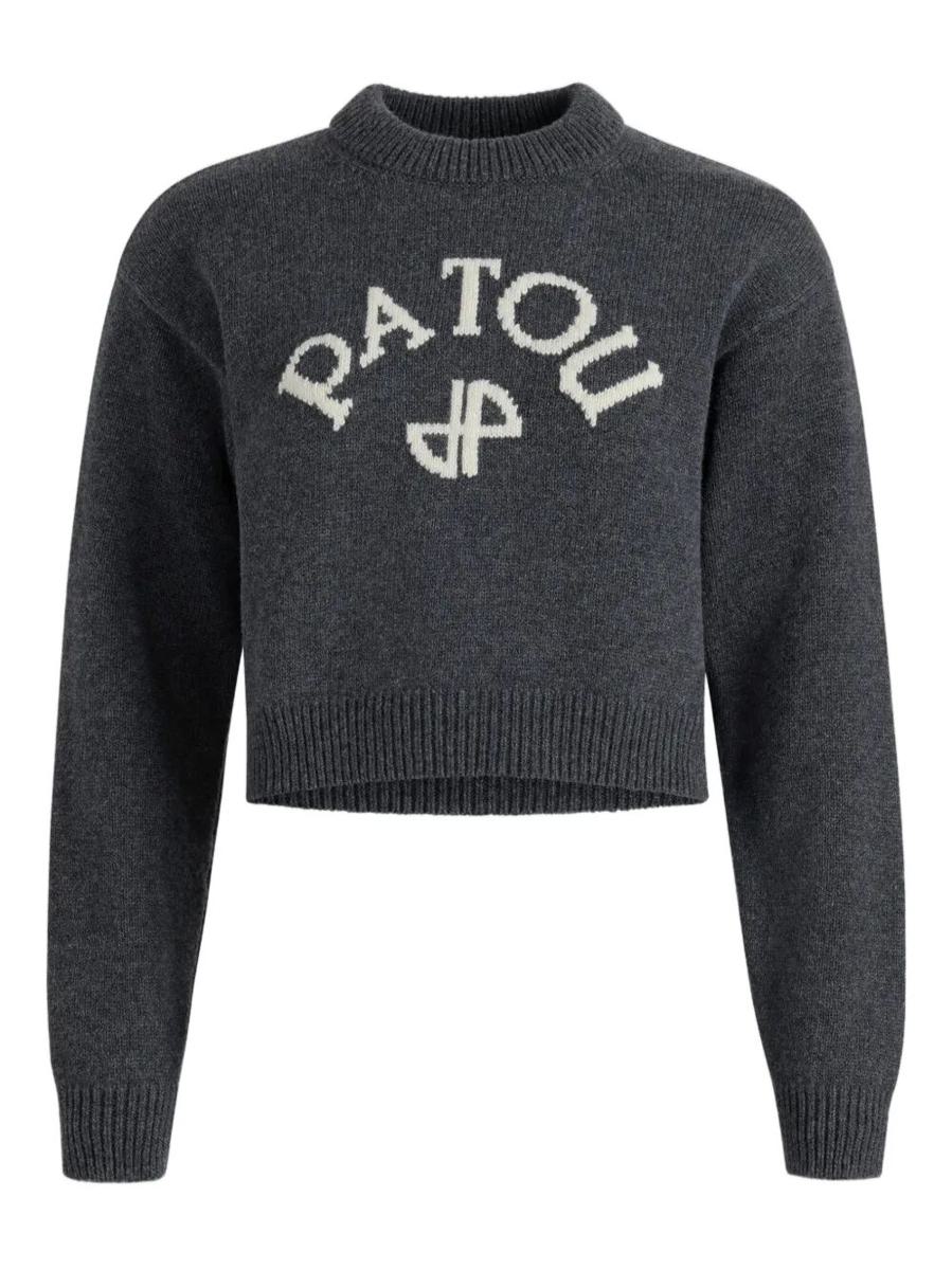 Patou Logo And Jp Monogram Intarsia Wool And Cashmere Jumper Clothing