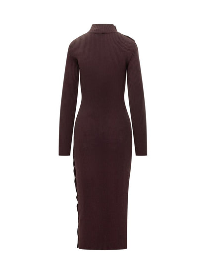 Courrèges Courrèges Knit Midi Dress With Buttons