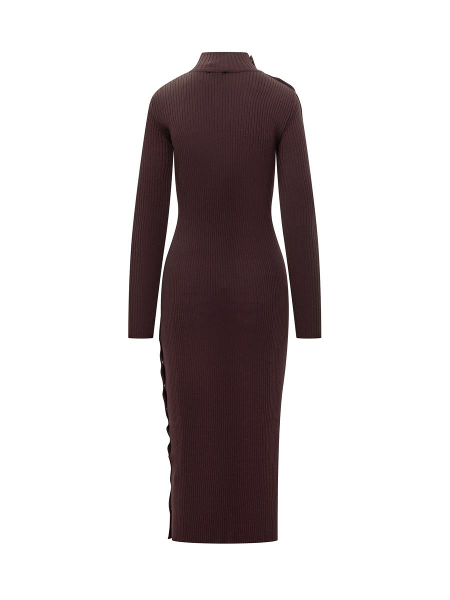 Courrèges Courrèges Knit Midi Dress With Buttons