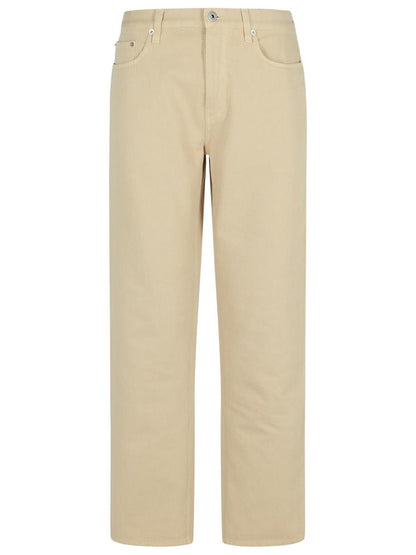 Burberry Cream Cotton Jeans