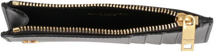 Saint Laurent Fragments Tiny Cassandre Smooth Leather Card Holder