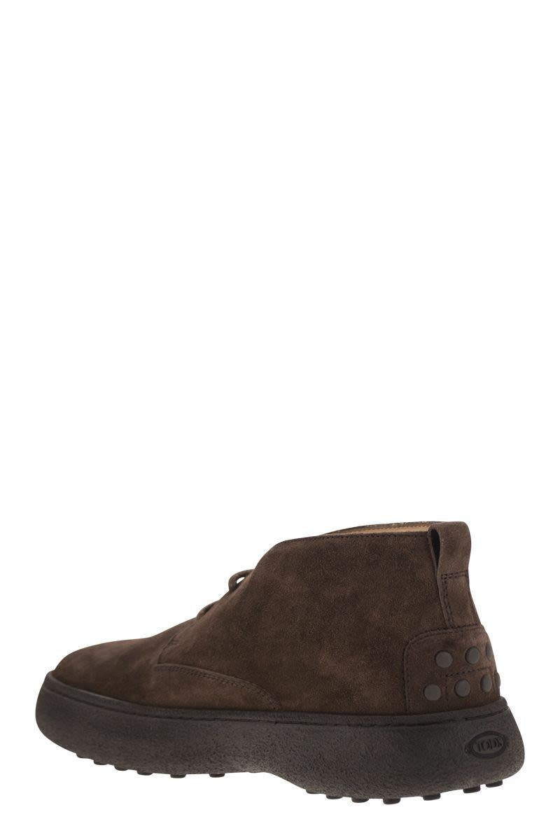 Tod'S Suede Leather Ankle Boots