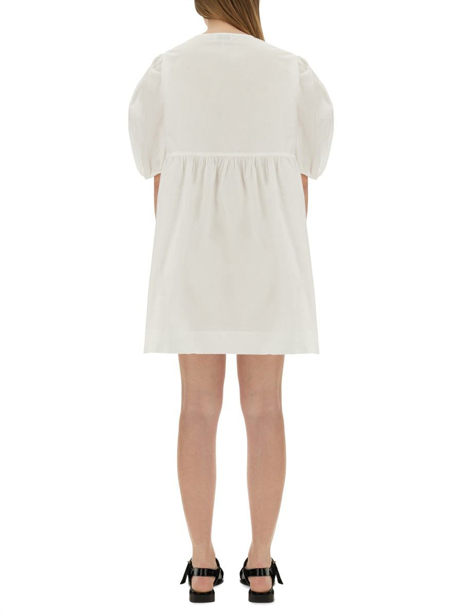 Ganni Poplin Mini Dress