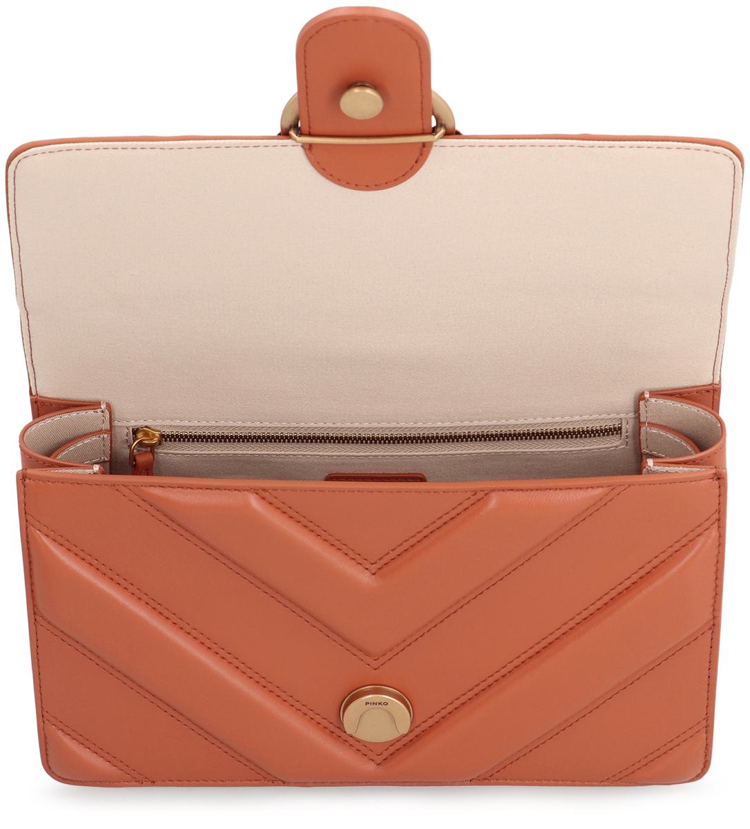 Pinko Love Bag Leather Crossbody Bag