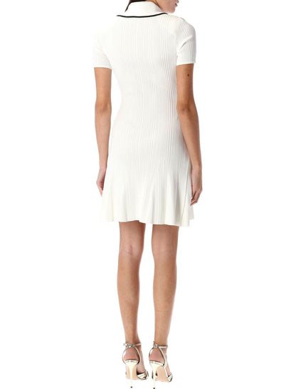 Self-Portrait Rib Knit Mini Dress