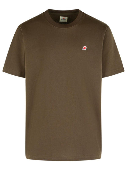 New Balance Yellow Cotton T-Shirt