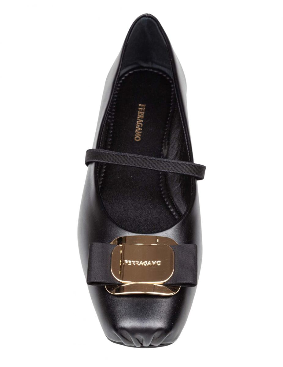 Salvatore Ferragamo Soft Leather Ballerina Flat