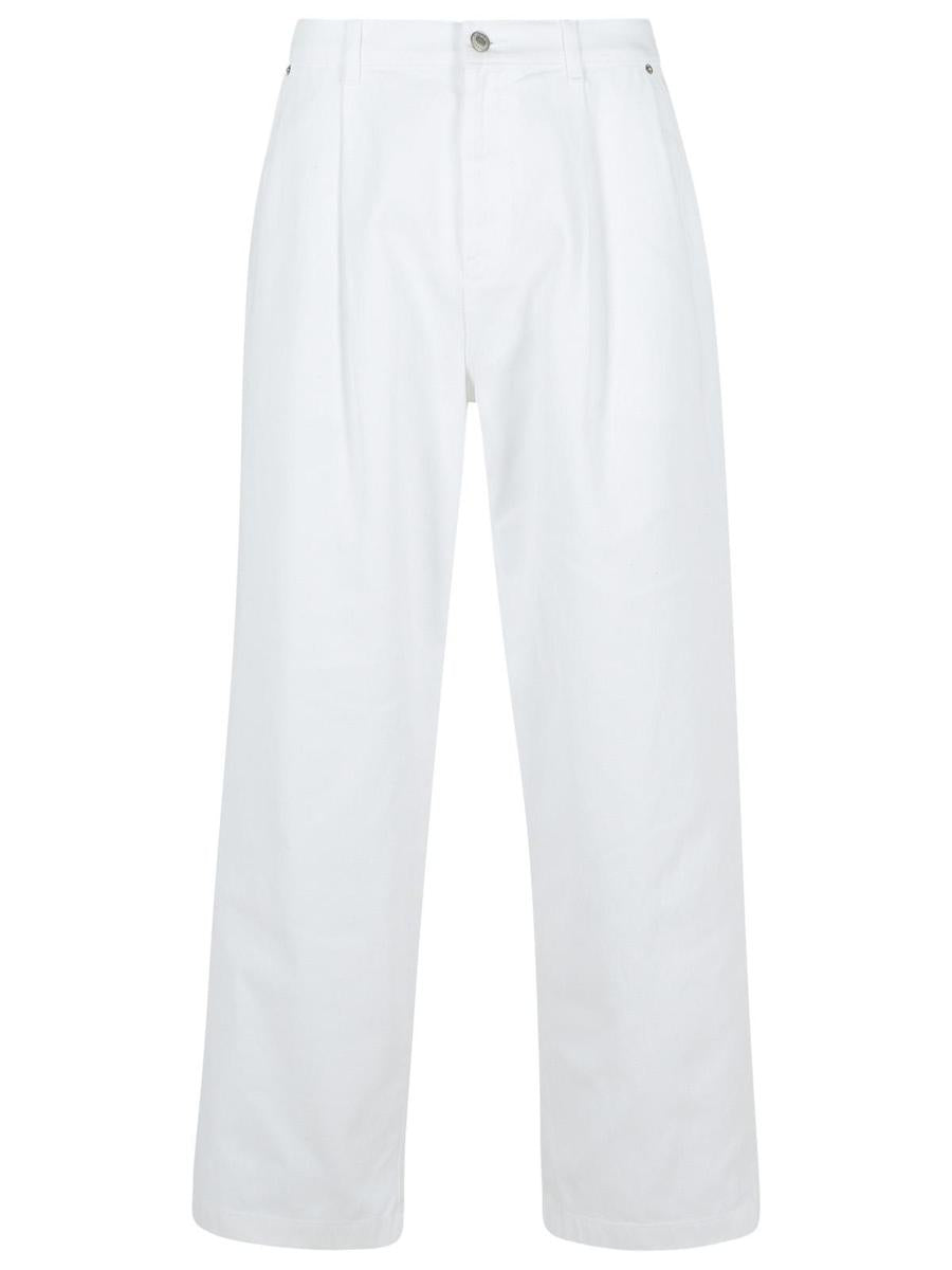 Moschino White Cotton Pants