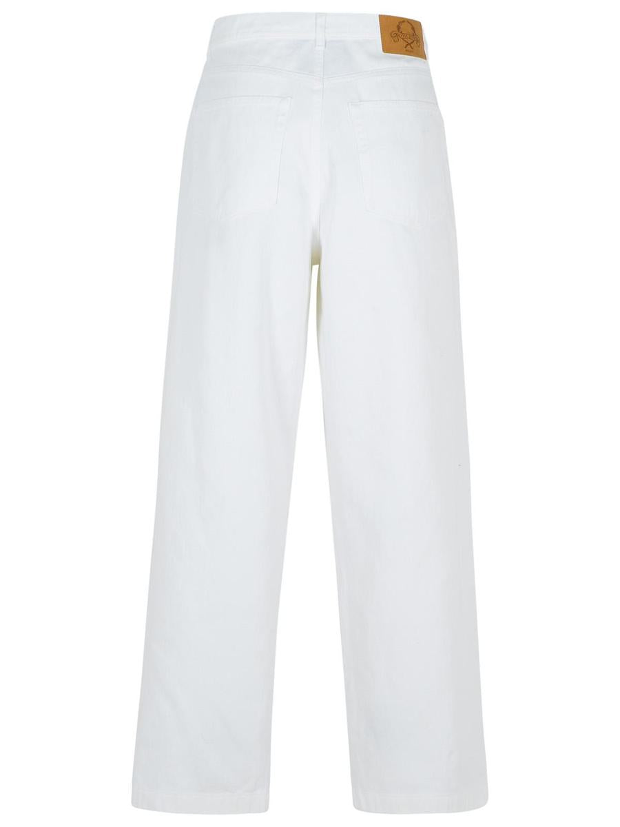 Moschino White Cotton Pants