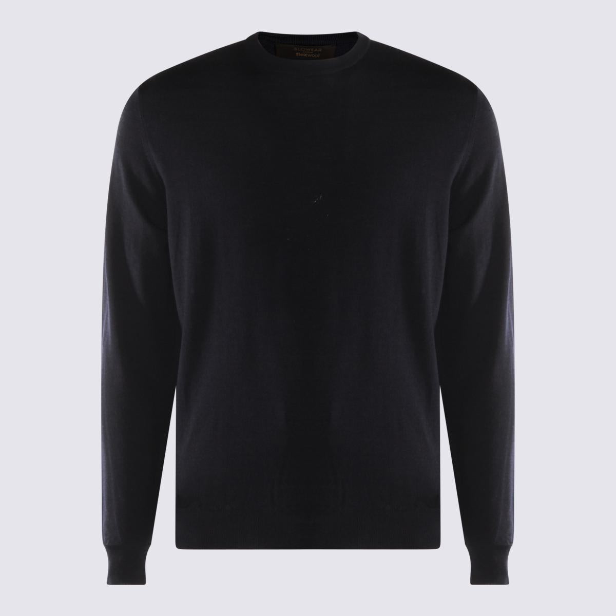 Zanone Dark Blue Wool Knitwear