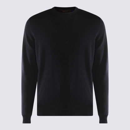 Zanone Dark Blue Wool Knitwear