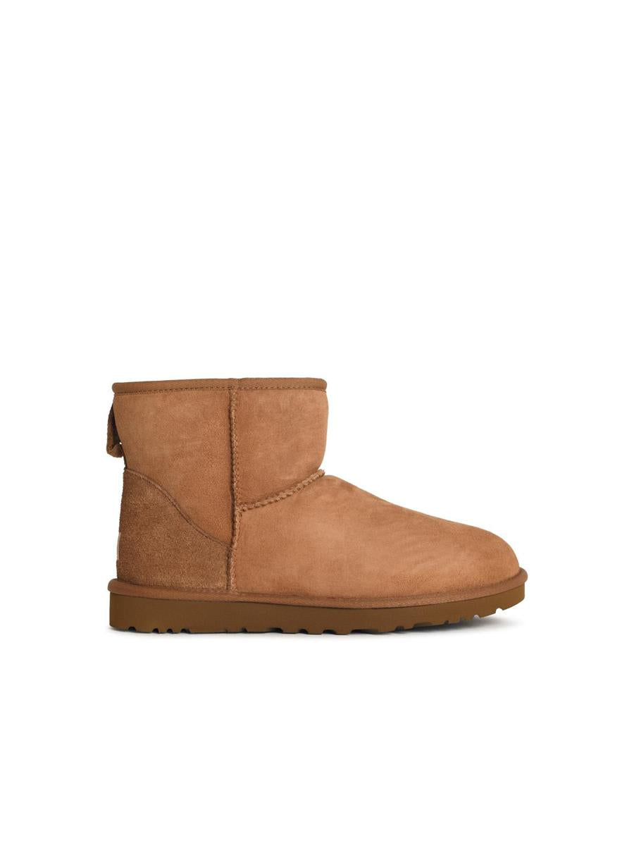 UGG 'Classic Mini' Chestnut Suede Boots