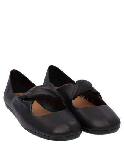 Alexander Mcqueen Twisted Detail Ballet Flats