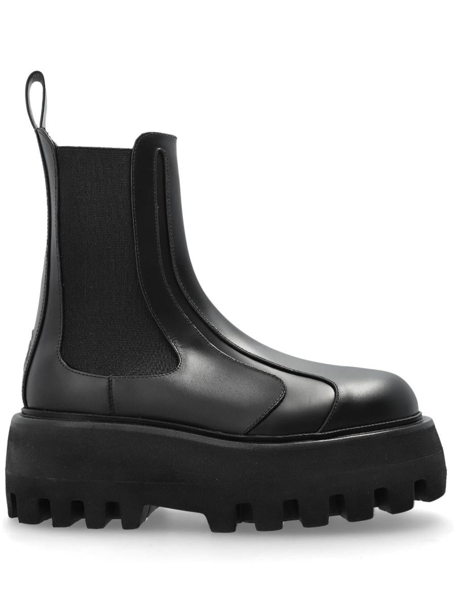Alexander McQueen Black Leather Chelsea Boots